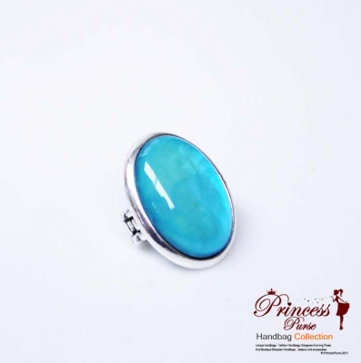 Big Face Colored Ruby Stretch Ring